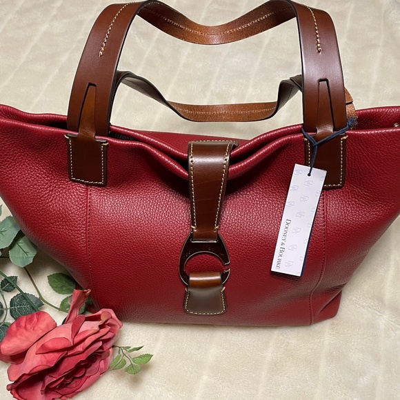 DOONEY & BOURKE East/West Shopper Tote in Wine NWT